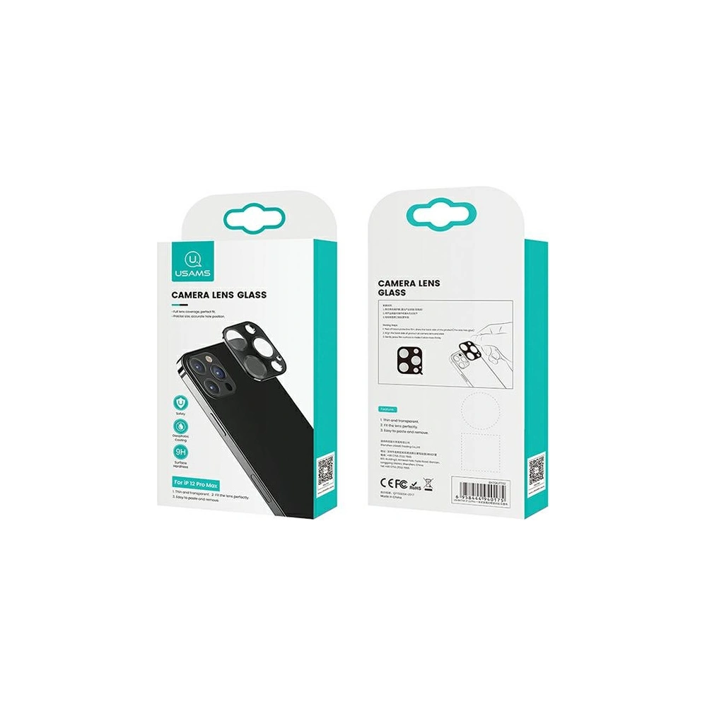 Hurtownia GSM - Nakládka USAMS Camera Lens Glass Apple iPhone 12 Pro Max metal modrá/blue BH707JTT04 - USA076BLU - {ean13} - Hurt