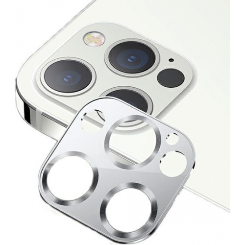 Usams Distributor - 6958444940267 - USA077SLV - USAMS Camera Lens Glass Apple iPhone 12 Pro Max metal silver BH707JTT01 (US-BH707) - B2B homescreen