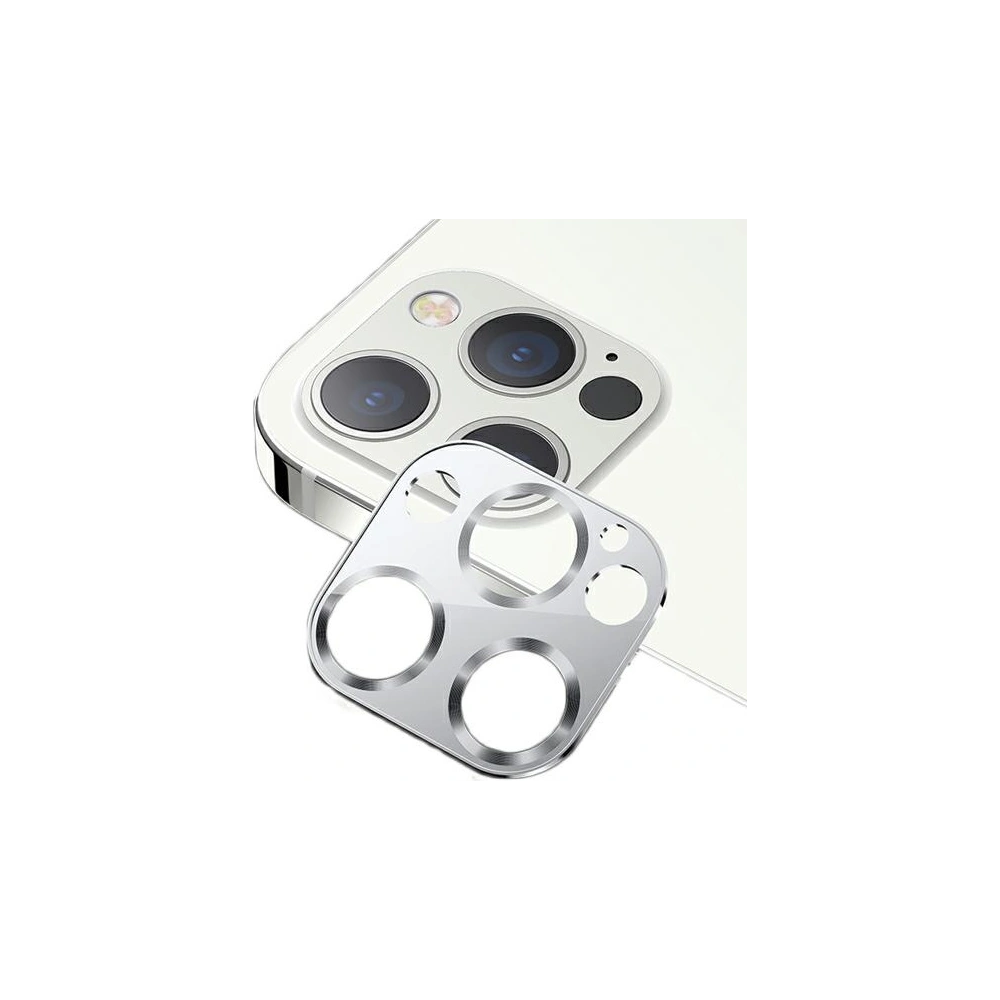 Wholesale USAMS Camera Lens Glass Apple iPhone 12 Pro metal silver BH704JTT01 (US-BH704) - USA081SLV - {ean13} - Hurt