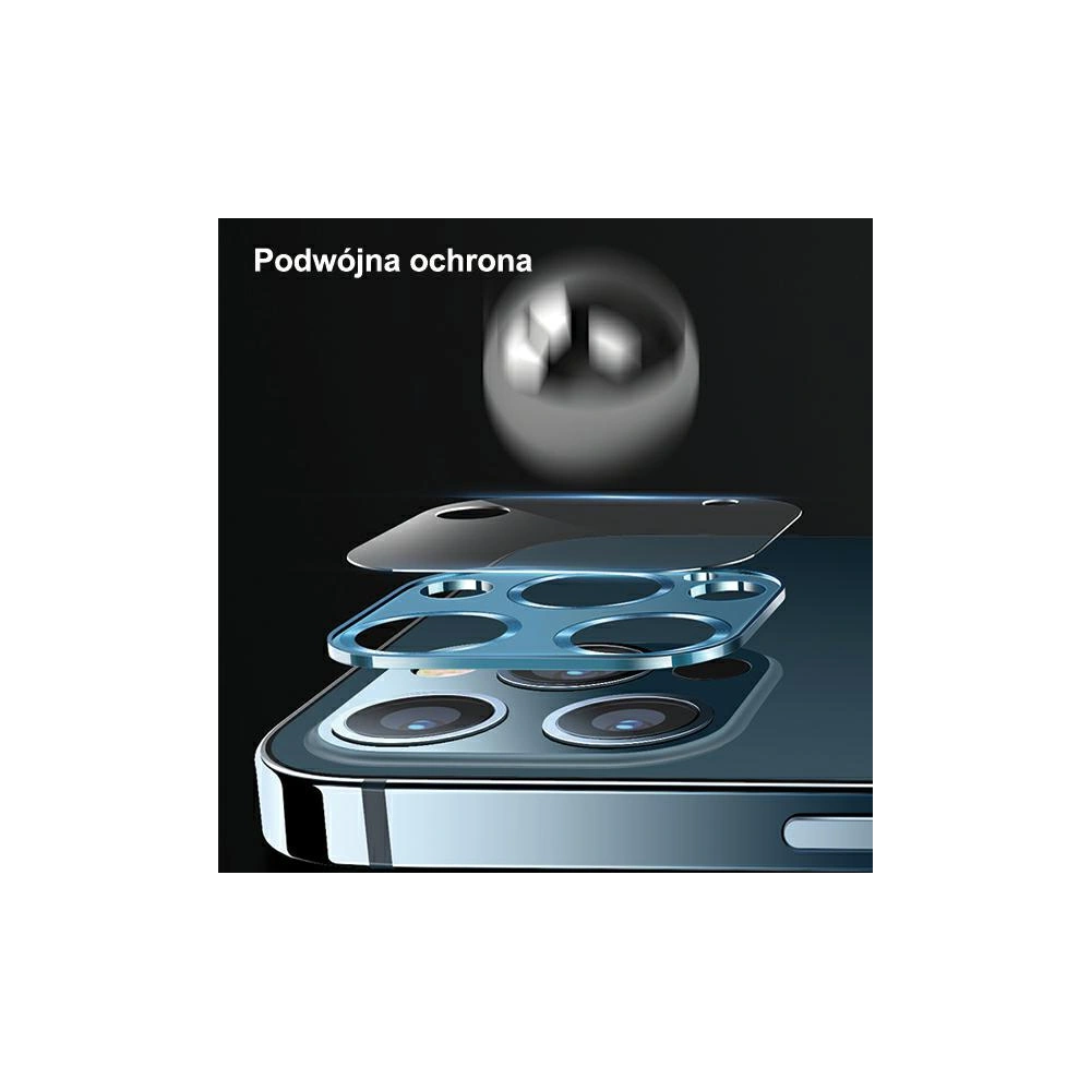 Wholesale USAMS Camera Lens Glass Apple iPhone 12 Pro metal silver BH704JTT01 (US-BH704) - USA081SLV - {ean13} - Hurt