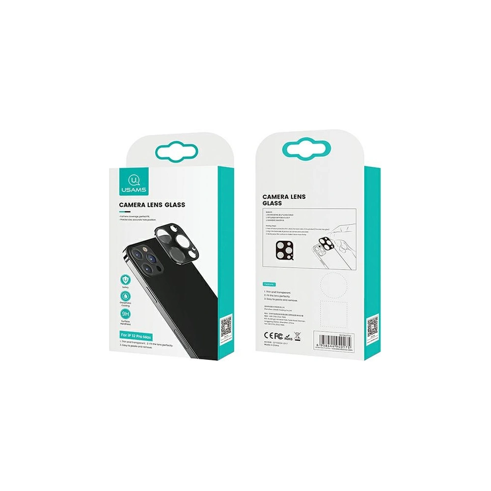 Wholesale USAMS Camera Lens Glass Apple iPhone 12 Pro metal silver BH704JTT01 (US-BH704) - USA081SLV - {ean13} - Hurt