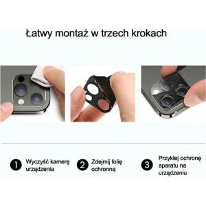 Hurtownia GSM - Nakládka USAMS Camera Lens Glass Apple iPhone 12 metal červená/red BH703JTT03 - USA085RED - {ean13} - Hurt