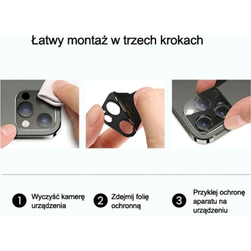 Nakładka USAMS Camera Lens Glass Apple iPhone 12 metal zielony/green BH703JTT04