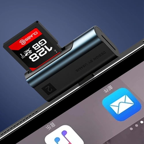 Czytnik kart SD/microSD USAMS ze złączem lightning czerwony/red SJ430DKQ02