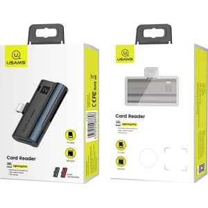 Wholesale USAMS Card Reader SD/microSD Lightning red SJ430DKQ02 (US-SJ430) - USA088RED - {ean13} - Hurt