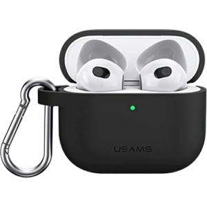 Hurtownia GSM - Etui USAMS Apple AirPods 3 silicon czarny/black BH741AP01 - USA111BLK - {ean13} - Hurt