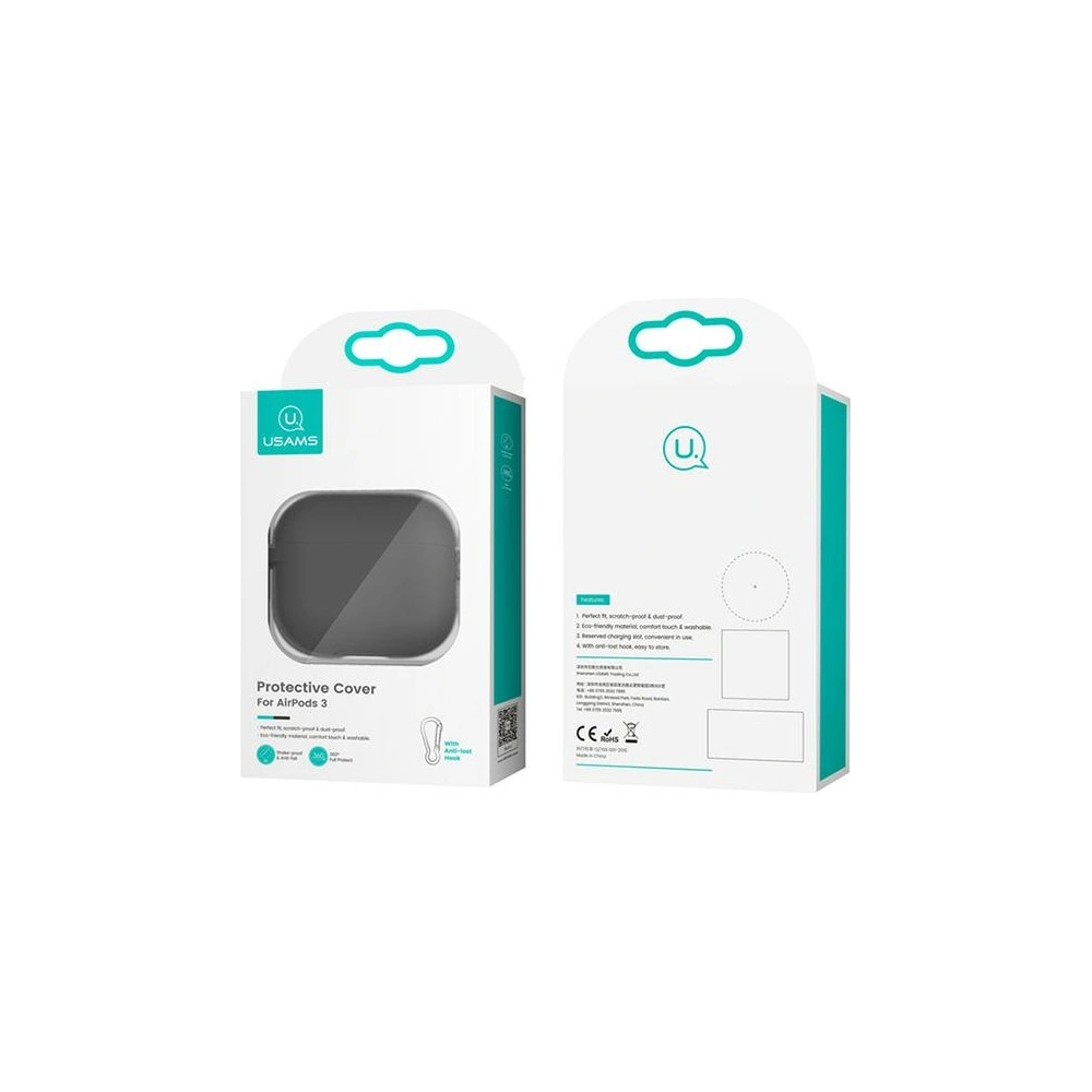Wholesale USAMS Case Apple AirPods 3 silicon blue BH741AP02 (US-BH741) - USA112BLU - {ean13} - Hurt