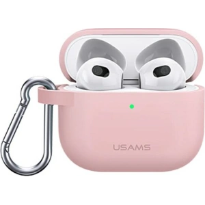 Hurtownia GSM - Etui USAMS Apple AirPods 3 silicon różowy/pink BH741AP03 - USA113PNK - {ean13} - Hurt