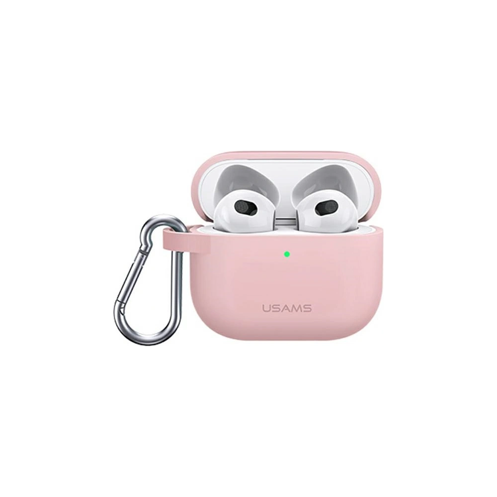 Hurtownia GSM - Etui USAMS Apple AirPods 3 silikonové růžové/pink BH741AP03 - USA113PNK - {ean13} - Hurt