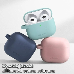 Hurtownia GSM - Etui USAMS Apple AirPods 3 silicon różowy/pink BH741AP03 - USA113PNK - {ean13} - Hurt