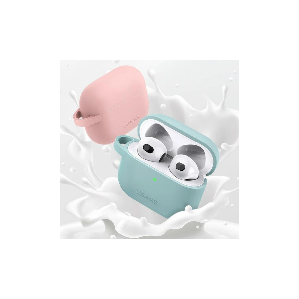 Hurtownia GSM - Etui USAMS Apple AirPods 3 silikonové zelené/green BH741AP04 - USA114GRN - {ean13} - Hurt