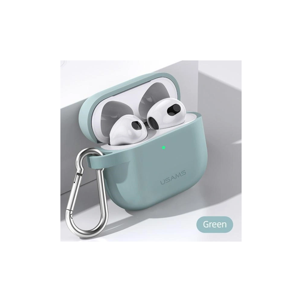 Wholesale USAMS Case Apple AirPods 3 silicon green BH741AP04 (US-BH741) - USA114GRN - {ean13} - Hurt