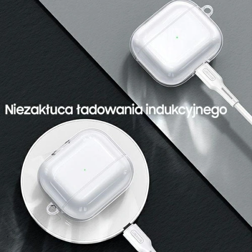 Etui USAMS Apple AirPods 3 przezroczysty czarny/tranparent black BH740AP02