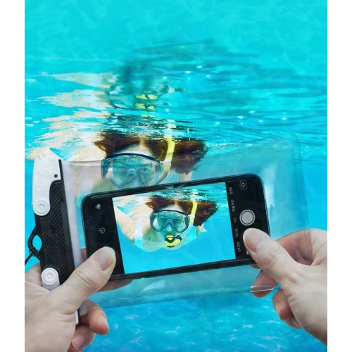 Uniwersalne wodoszczelne etui Ringke U-Fix Round Gray