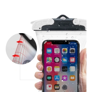 Uniwersalne wodoszczelne etui Ringke U-Fix Round Gray
