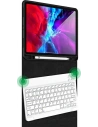 Wholesale USAMS Winro Case with keyboard Apple iPad Air 10.9" purple cover-white keyboard IP109YRU03 (US-BH655) - USA145PRPWHT - {ean13} - Hurt