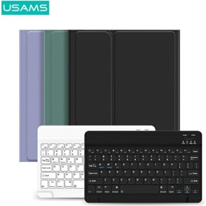 Wholesale USAMS Winro Keyboard Apple iPad 10.2 2019/2020 (7, 8 gen) green cover-white keyboard IP1027YR02 - USA151GRNWHT - {ean13} - Hurt
