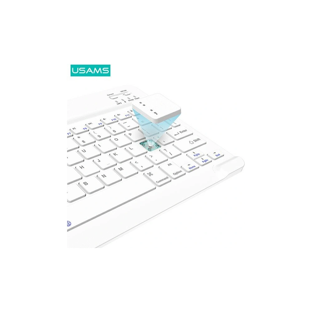 Hurtownia GSM - Etui USAMS Winro Keyboard Apple iPad 10.2 2019/2020 (7., 8. generace) zelené etui-bílá klávesnice/green cover-white keyboard IP1027YR02 - USA151GRNWHT - {ean13} - Hurt