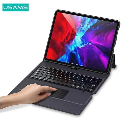 Etui USAMS Winz z klawiaturą iPad 10.2" /10.5" czarne/black Touch Control Bluetooth IP102YSXX01
