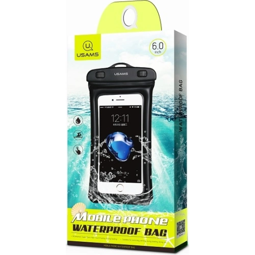 Etui wodoodporne USAMS 6 cali YD007 czarny/black 6FSD701