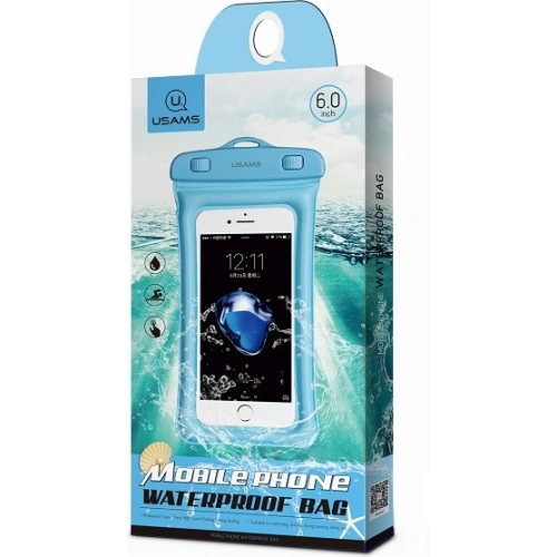 Etui wodoodporne USAMS 6 cali YD007 niebieski/blue 6FSD702