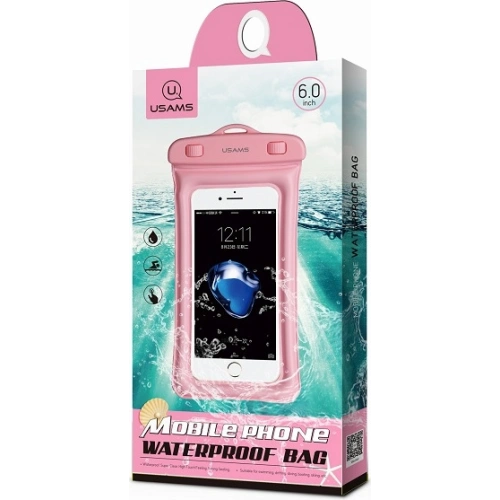 Etui wodoodporne USAMS 6 cali YD007 różowy/pink 6FSD703
