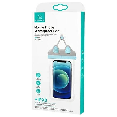 Etui wodoodporne USAMS 7 cali YD010 niebieski/blue FSD1003