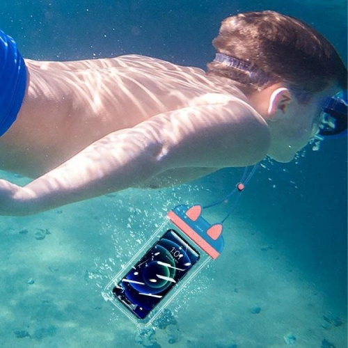 Etui wodoodporne USAMS 7 cali YD010 niebiesko-różowy/blue pink FSD1001