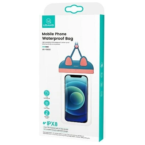 Etui wodoodporne USAMS 7 cali YD010 niebiesko-różowy/blue pink FSD1001