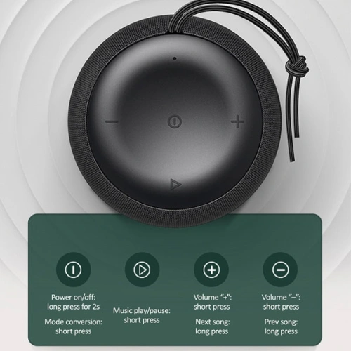 Bezprzewodowy głośnik USAMS Bluetooth 5.0 US-YX005 Moyi Series YX5LY01