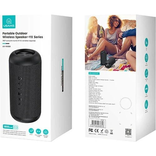 Bezprzewodowy głośnik USAMS YX Series Bluetooth 5.0 10W Portable Outdoor Wireless Speaker YX8YG01