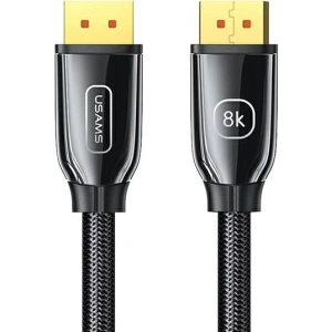 Hurtownia GSM - Kabel USAMS U75 DisplayPort - DisplayPort 1.4 HD 2.0m czarny/black 8K HD SJ532DP01 - USA203BLK - {ean13} - Hurt