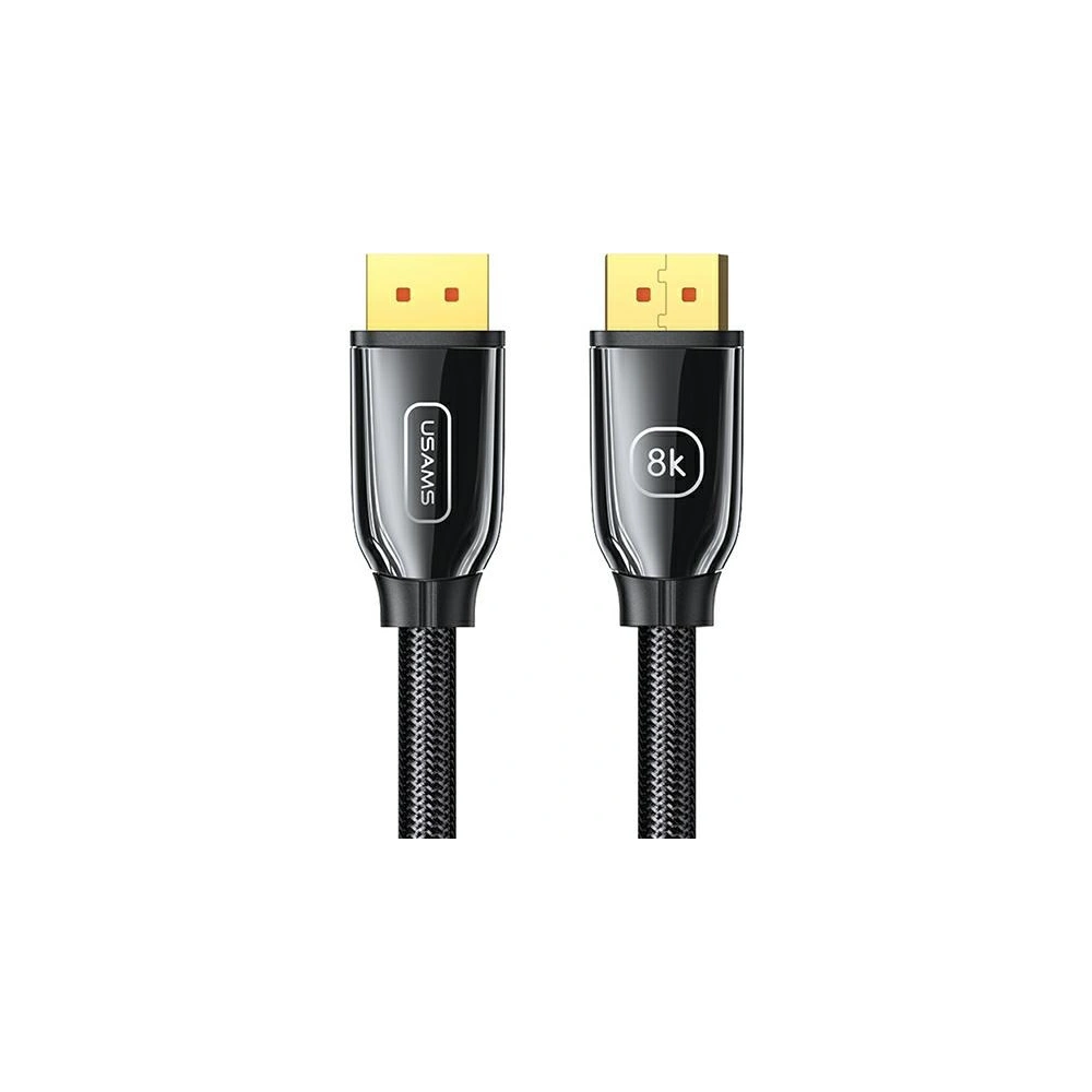 Hurtownia GSM - Kabel USAMS U75 DisplayPort - DisplayPort 1.4 HD 2.0m černý/black 8K HD SJ532DP01 - USA203BLK - {ean13} - Hurt