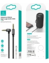 Wholesale USAMS Audio Nylon Cable jack 3.5mm - 3,5mm 1,2m black SJ557YP01 (US-SJ557) - USA202BLK - {ean13} - Hurt