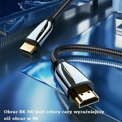 Kabel USAMS U67 HDMI - HDMI 2.1 2m 8K czarny/black Ultra HD SJ497HD01
