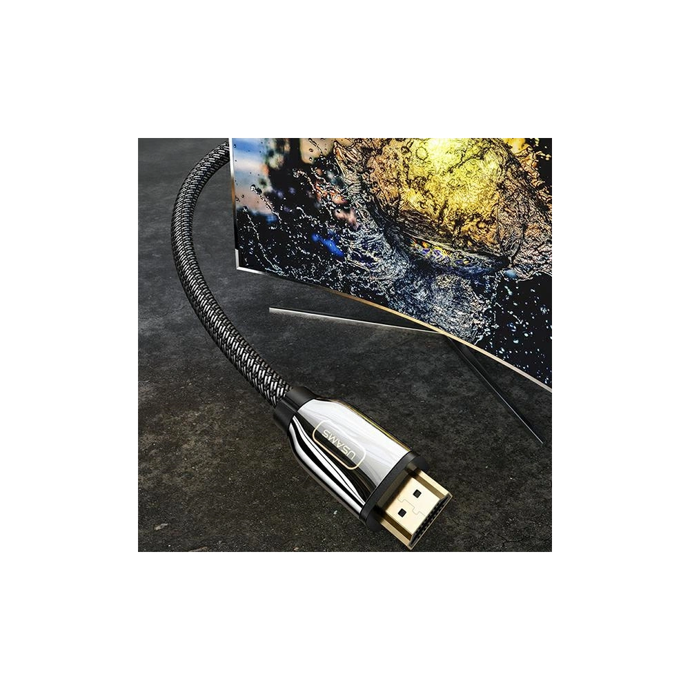 Hurtownia GSM - Kabel USAMS U67 HDMI - HDMI 2.1 3m 8K černý/black Ultra HD SJ498HD01 - USA211BLK - {ean13} - Hurt