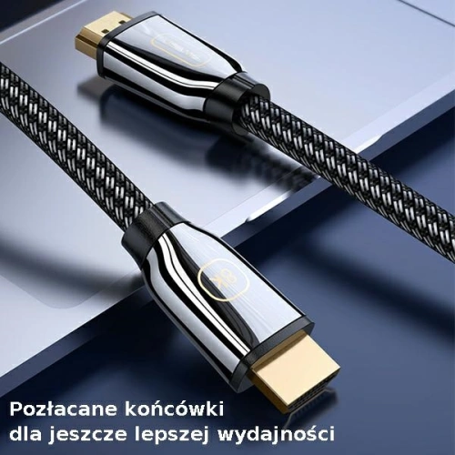 Kabel USAMS U67 HDMI - HDMI 2.1 2m 8K czarny/black Ultra HD SJ497HD01