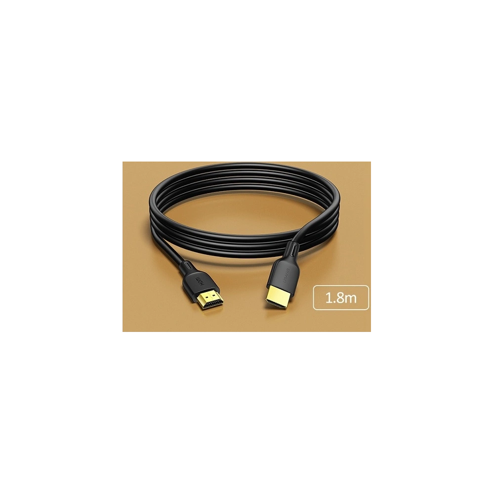 Kabel USAMS U49 HDMI - HDMI 1.8m černý/black 4K HD SJ426HD01