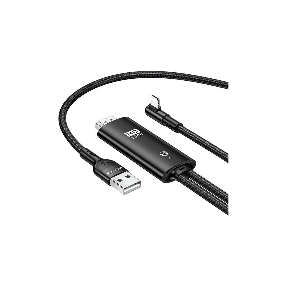 Kabel USAMS U53 HDMI - Lightning 2m černý/black SJ442HD01