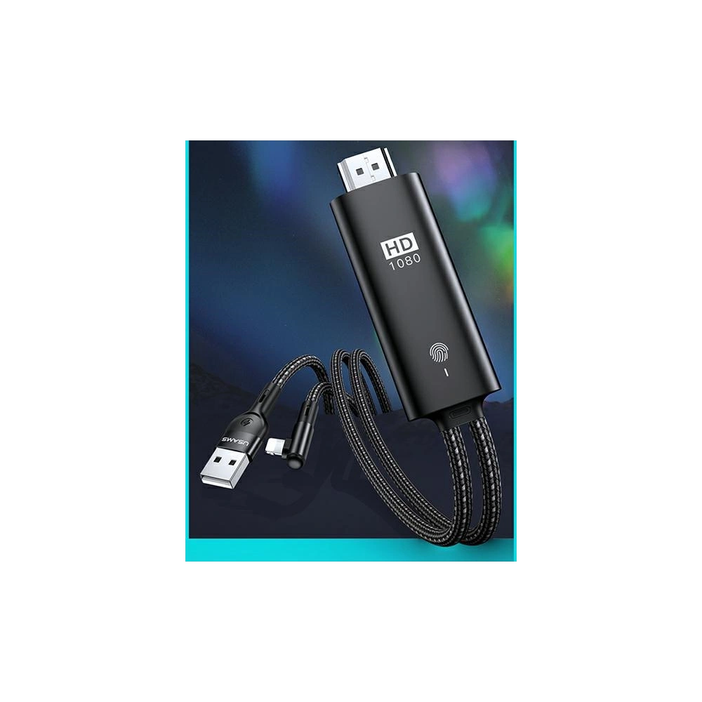 Kabel USAMS U53 HDMI - Lightning 2m černý/black SJ442HD01