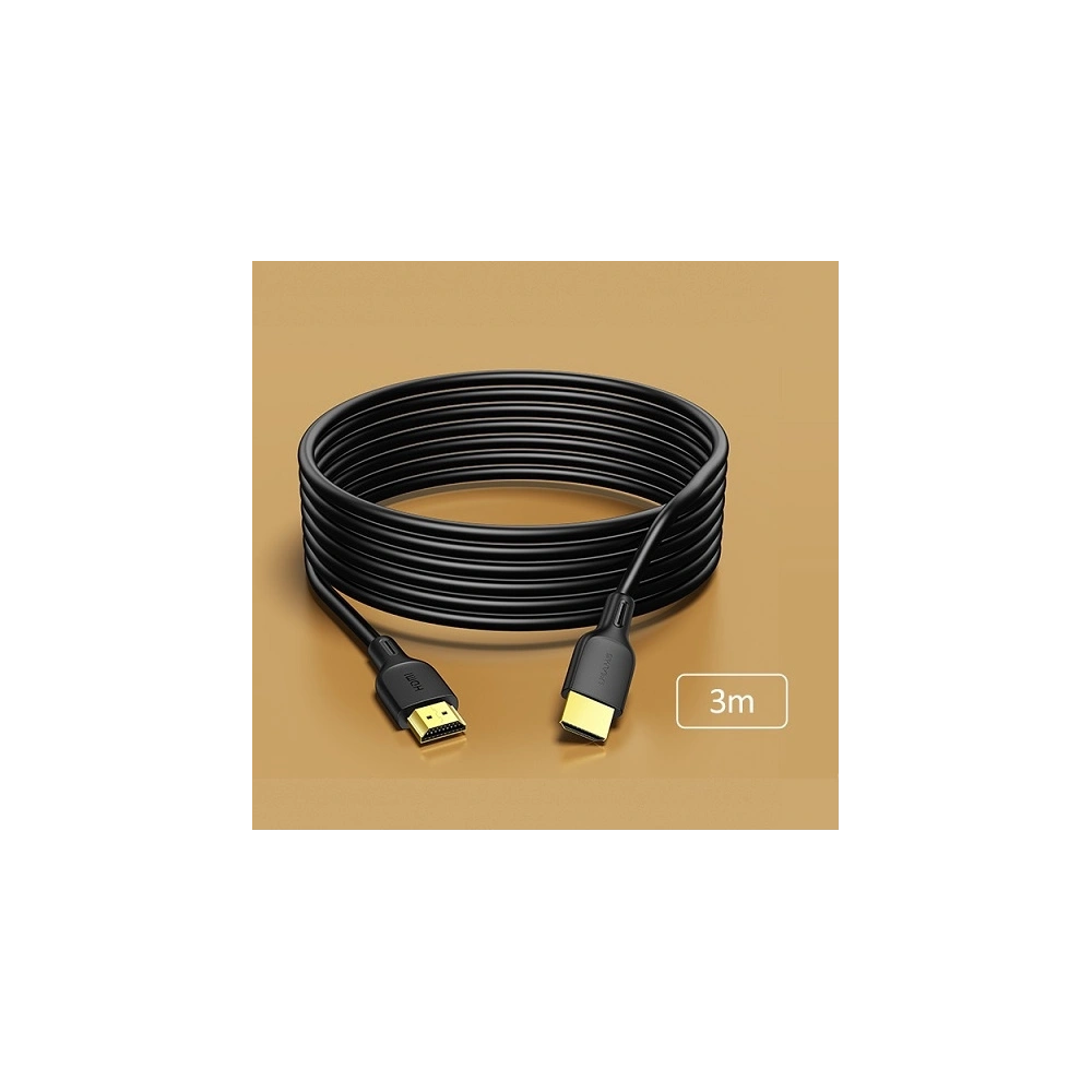 Kabel USAMS U49 HDMI - HDMI 3m černý/black 4K HD SJ427HD01