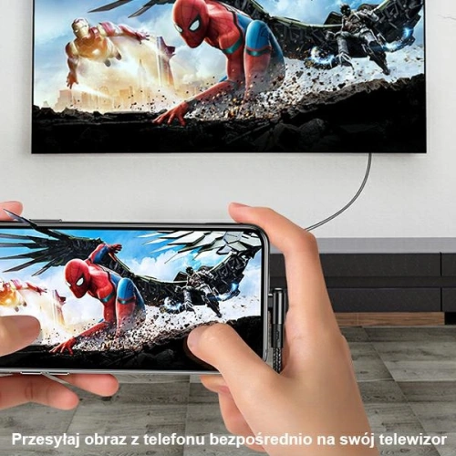 Kabel USAMS U53 HDMI - Lightning 2m czarny/black SJ442HD01