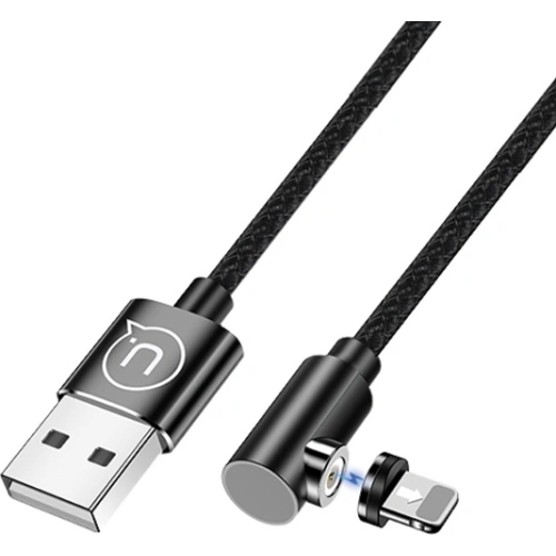 Kabel kątowy magnetyczny USAMS U54 1m lightning czarny/black SJ444USB01