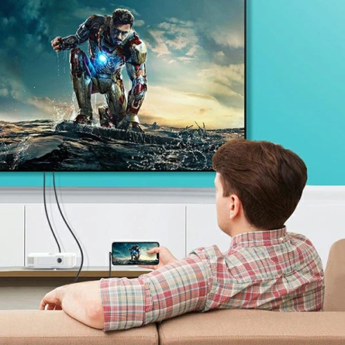 Kabel USAMS U53 HDMI - Lightning 2m czarny/black SJ442HD01