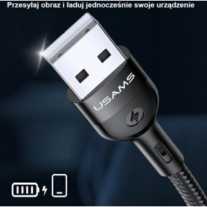 Hurtownia GSM - Kabel USAMS U53 HDMI - Lightning 2m czarny/black SJ442HD01 - USA215BLK - {ean13} - Hurt