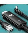 USAMS Cable HDMI - Lightning U53 2m black SJ442HD01 (US-SJ442)
