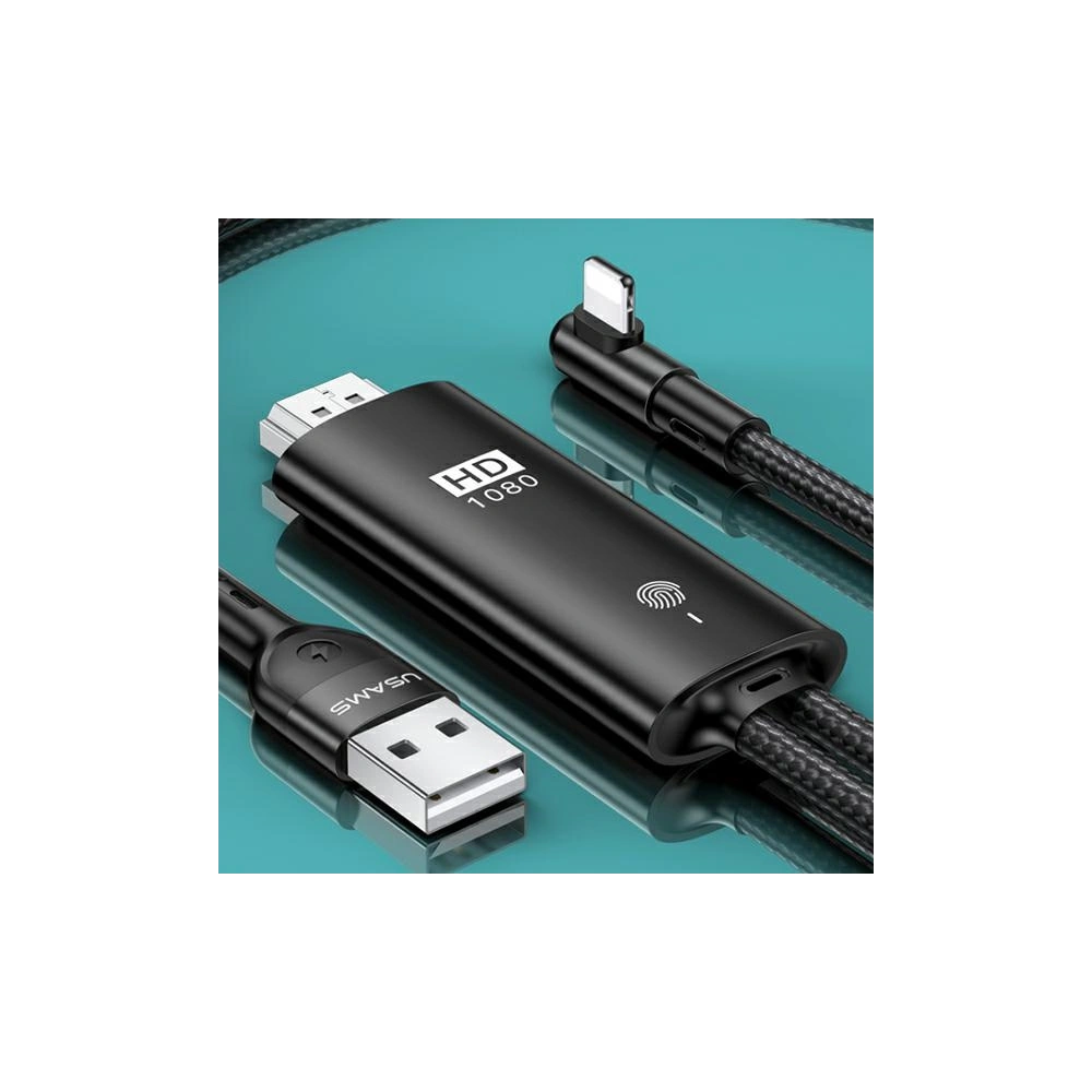 Kabel USAMS U53 HDMI - Lightning 2m černý/black SJ442HD01