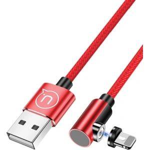 Hurtownia GSM - Kabel kątowy magnetyczny USAMS U54 1m lightning czerwony/red SJ444USB02 - USA217RED - {ean13} - Hurt