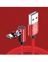 Wholesale USAMS Magnetic Angle Cable U54 1m Lightning red SJ444USB02 (US-SJ444) - USA217RED - {ean13} - Hurt