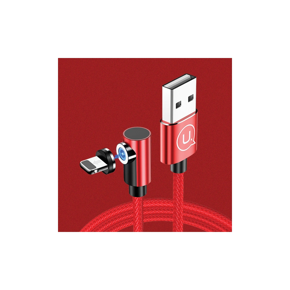 Wholesale USAMS Magnetic Angle Cable U54 1m Lightning red SJ444USB02 (US-SJ444) - USA217RED - {ean13} - Hurt